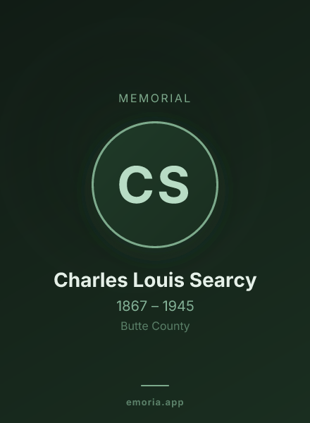 Memorial portrait of Charles Louis Searcy