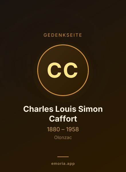 Gedenkportrait von Charles Louis Simon Caffort