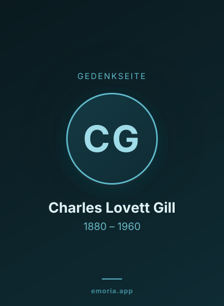 Gedenkportrait von Charles Lovett Gill