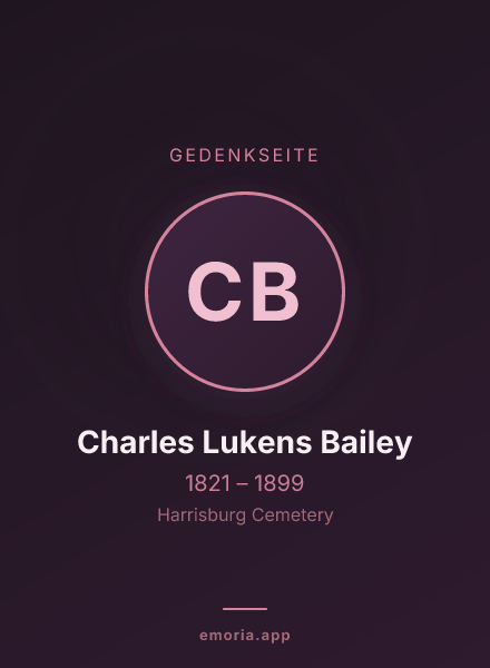 Gedenkportrait von Charles Lukens Bailey
