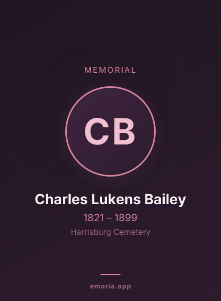 Memorial portrait of Charles Lukens Bailey