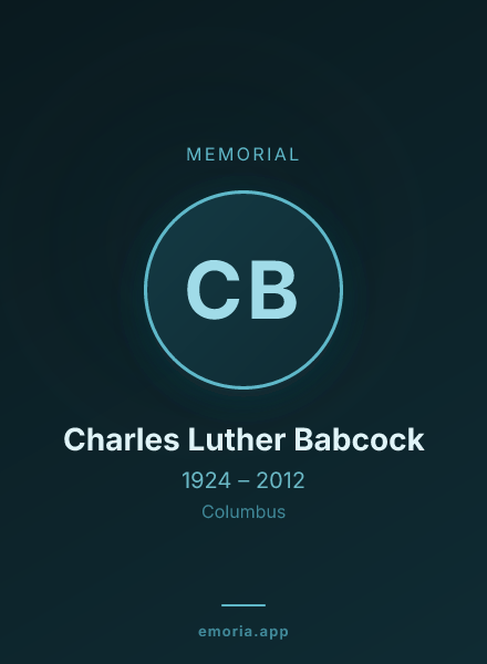 Memorial portrait of Charles Luther Babcock