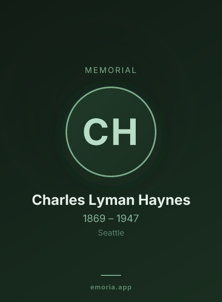 Memorial portrait of Charles Lyman Haynes