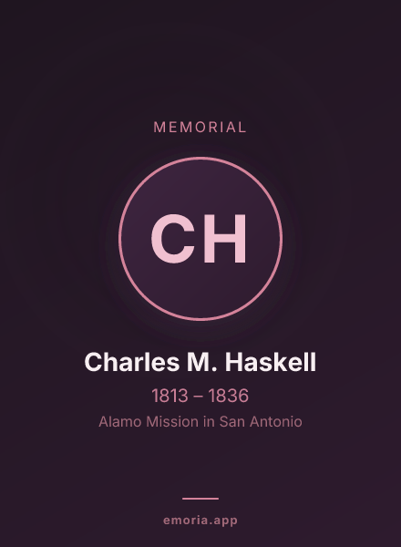 Memorial portrait of Charles M. Haskell