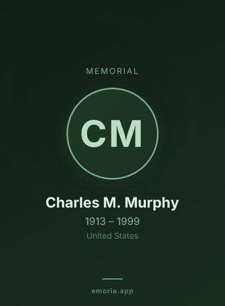 Memorial portrait of Charles M. Murphy