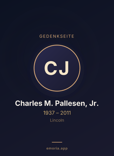 Gedenkportrait von Charles M. Pallesen, Jr.