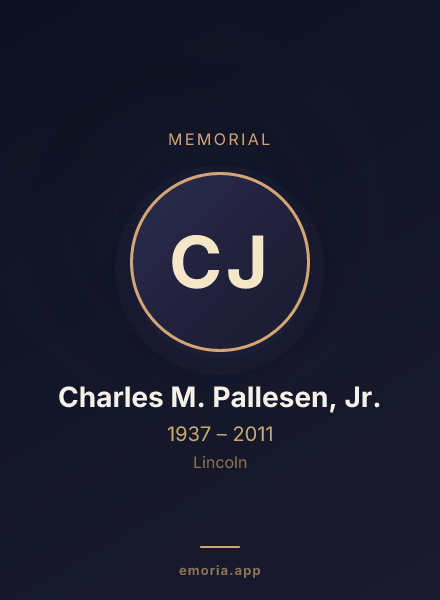 Memorial portrait of Charles M. Pallesen, Jr.