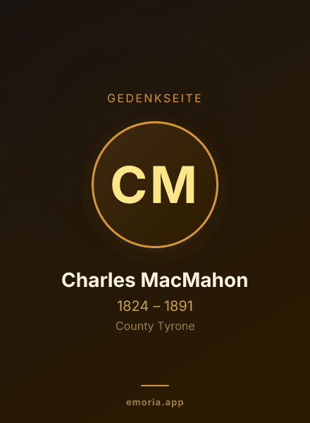 Gedenkportrait von Charles MacMahon