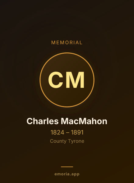 Memorial portrait of Charles MacMahon