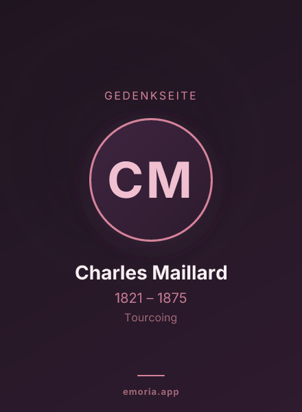 Gedenkportrait von Charles Maillard