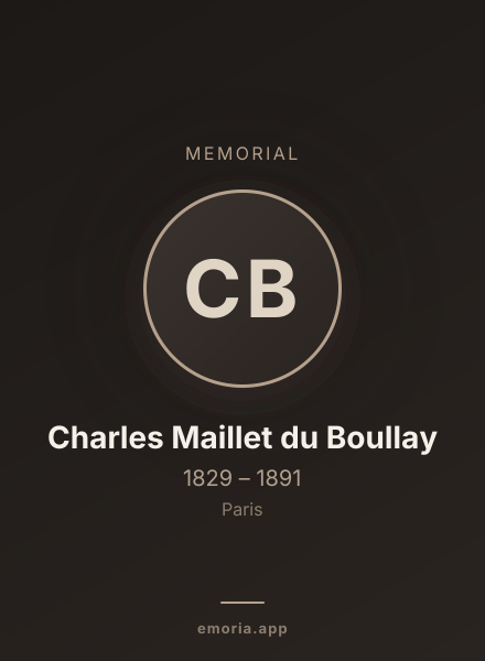Memorial portrait of Charles Maillet du Boullay