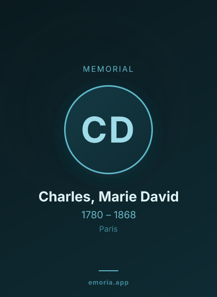 Memorial portrait of Charles, Marie David