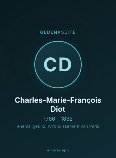 Gedenkportrait von Charles-Marie-François Diot