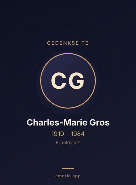 Gedenkportrait von Charles-Marie Gros