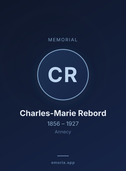 Memorial portrait of Charles-Marie Rebord