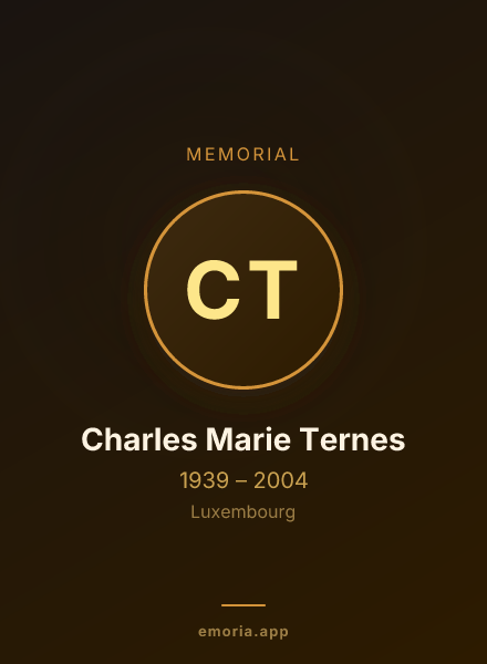 Memorial portrait of Charles Marie Ternes
