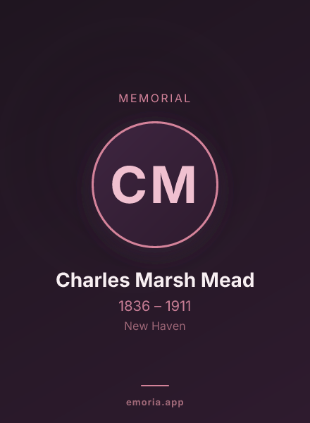 Memorial portrait of Charles Marsh Mead
