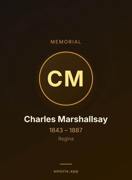 Memorial portrait of Charles Marshallsay