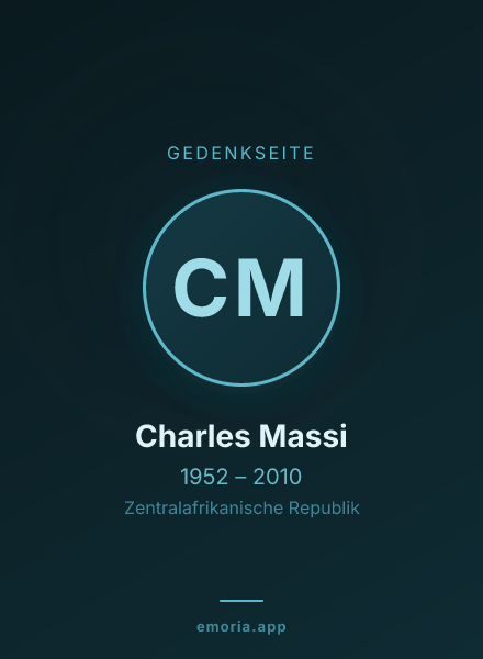Gedenkportrait von Charles Massi