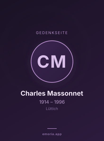 Gedenkportrait von Charles Massonnet