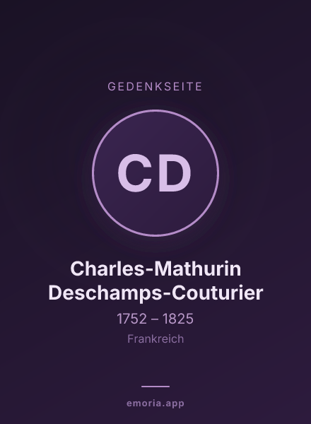 Gedenkportrait von Charles-Mathurin Deschamps-Couturier