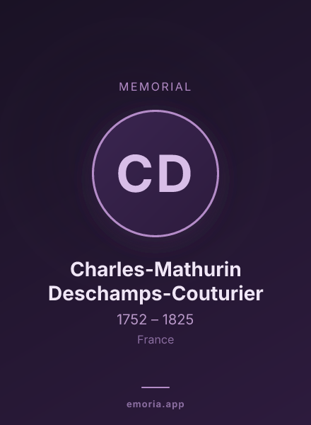 Memorial portrait of Charles-Mathurin Deschamps-Couturier