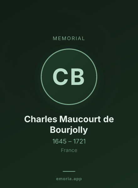 Memorial portrait of Charles Maucourt de Bourjolly