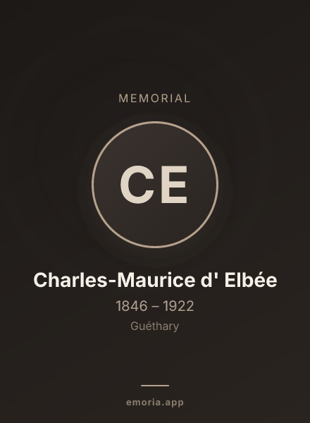 Memorial portrait of Charles-Maurice d' Elbée