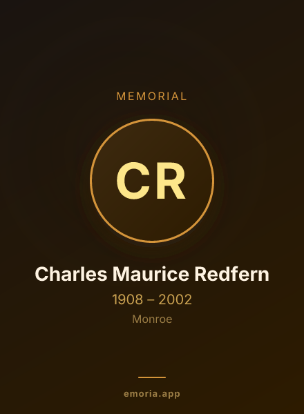 Memorial portrait of Charles Maurice Redfern