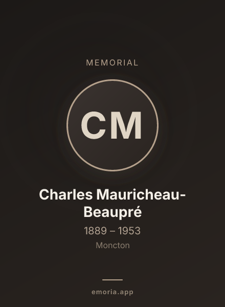 Memorial portrait of Charles Mauricheau-Beaupré
