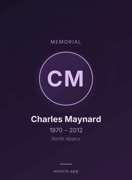 Memorial portrait of Charles Maynard