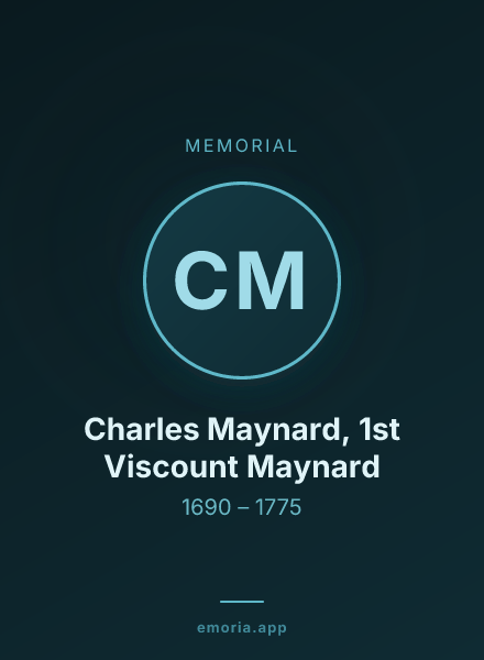 Memorial portrait of Charles Maynard, 1st Viscount Maynard