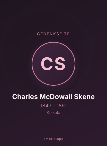 Gedenkportrait von Charles McDowall Skene