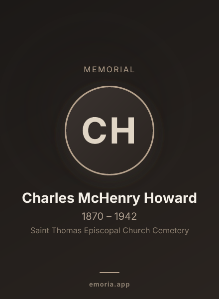 Memorial portrait of Charles McHenry Howard