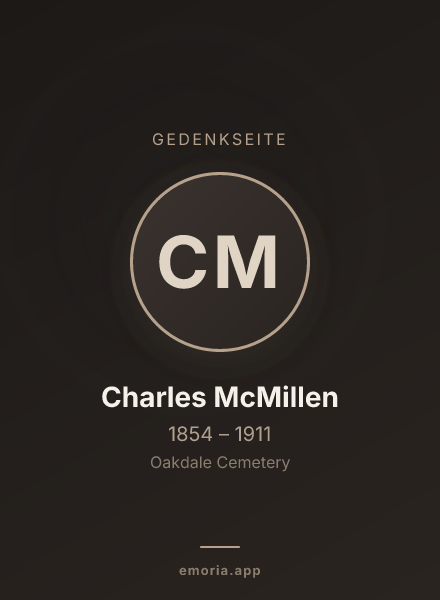 Gedenkportrait von Charles McMillen