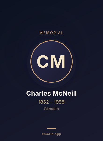 Memorial portrait of Charles McNeill