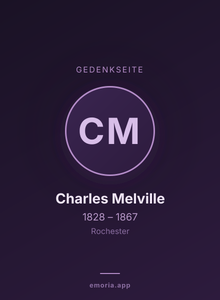Gedenkportrait von Charles Melville