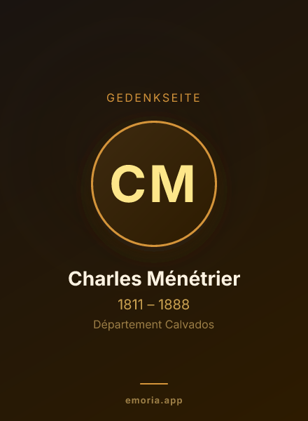 Gedenkportrait von Charles Ménétrier
