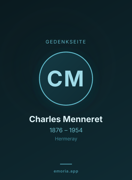 Gedenkportrait von Charles Menneret