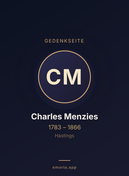 Gedenkportrait von Charles Menzies