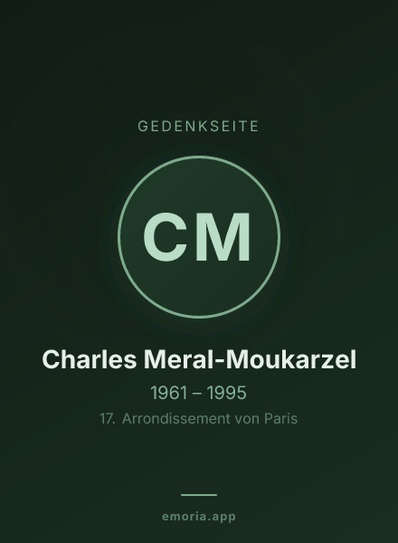 Gedenkportrait von Charles Meral-Moukarzel