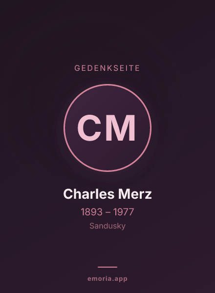 Gedenkportrait von Charles Merz
