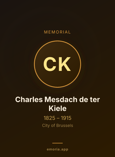 Memorial portrait of Charles Mesdach de ter Kiele