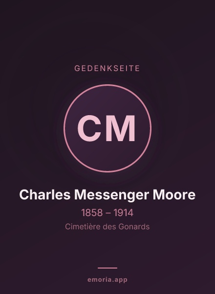 Gedenkportrait von Charles Messenger Moore
