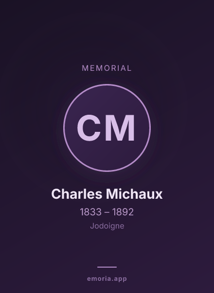 Memorial portrait of Charles Michaux