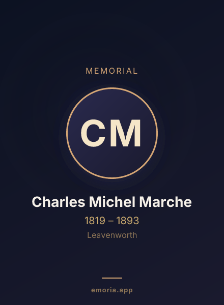 Memorial portrait of Charles Michel Marche