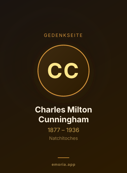 Gedenkportrait von Charles Milton Cunningham