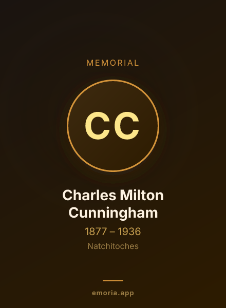 Memorial portrait of Charles Milton Cunningham