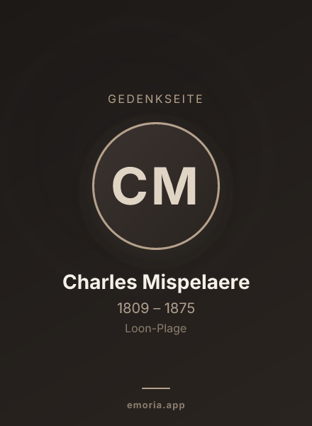 Gedenkportrait von Charles Mispelaere