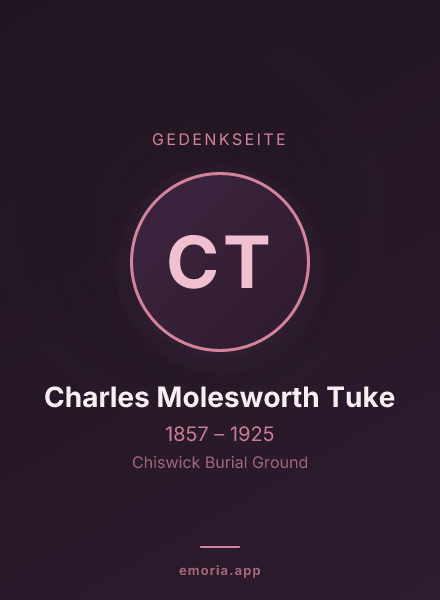Gedenkportrait von Charles Molesworth Tuke